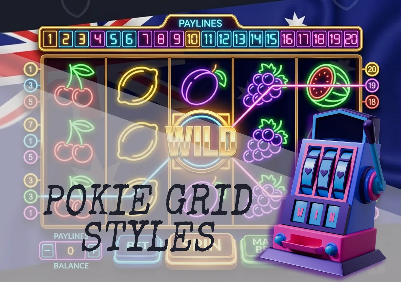 Overview of different styles, grid layouts, and structures of jackpot pokies.